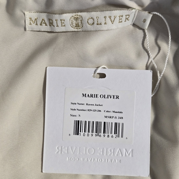 Marie Oliver Raven Quilted Peplum Puffer Jacket Size Small New With Tag - Picture 12 of 13